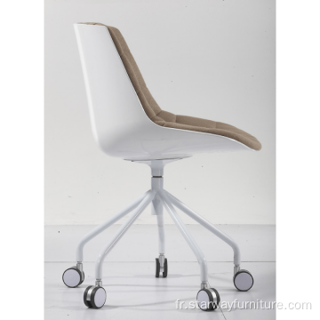 Chaise d&#39;ameublement de style européen moderne avec roue pivotante